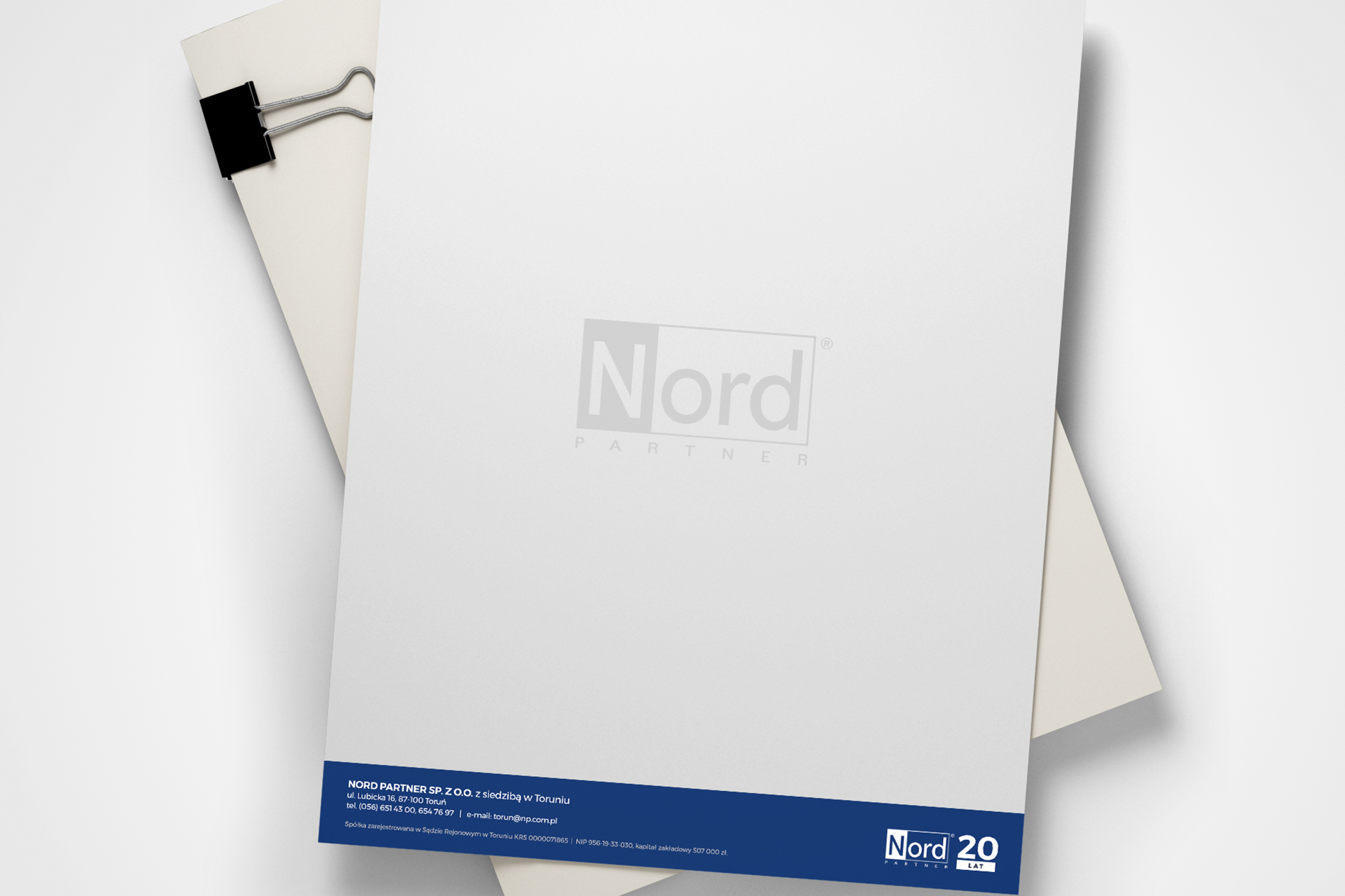 Papier firmowy Nord Partner